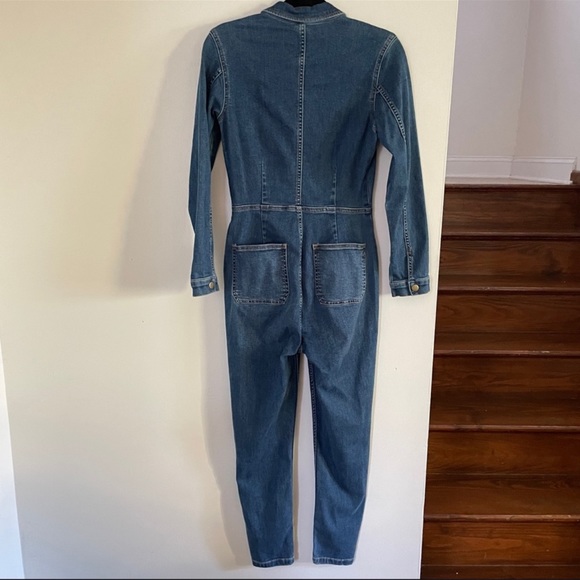 Free People Blue Denim Jumpsuit - Picture 2 of 10